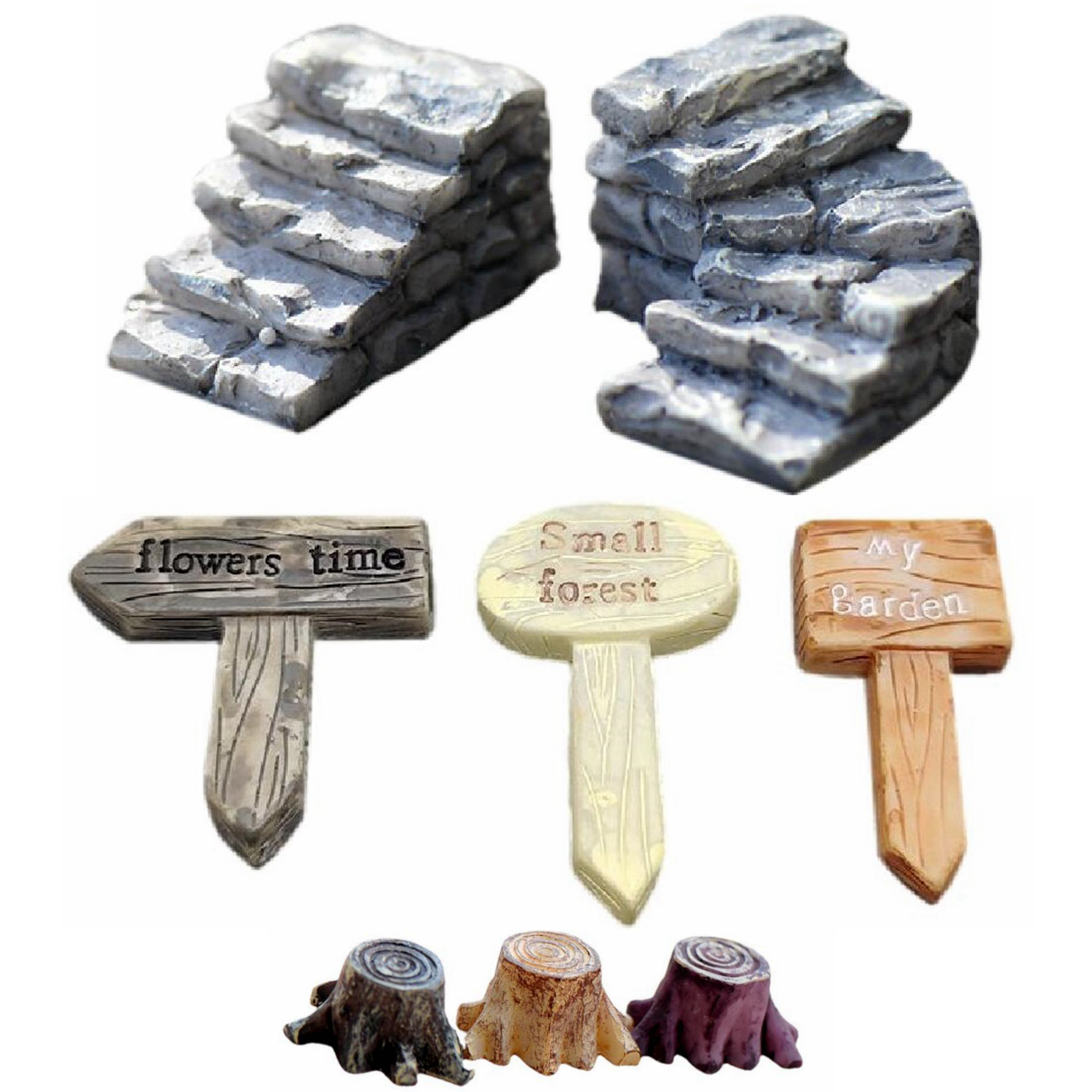 Bonsai Garden Chinese Garden - 8pcs Miniature Fairy Garden Accessories Supplies