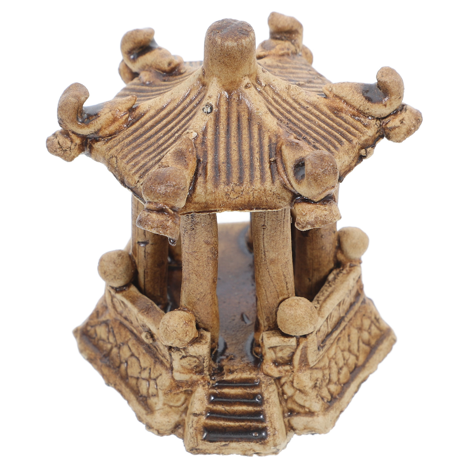 Bonsai Gardener - Miniature Hexagonal Pavilion Ceramic Pagoda Zen