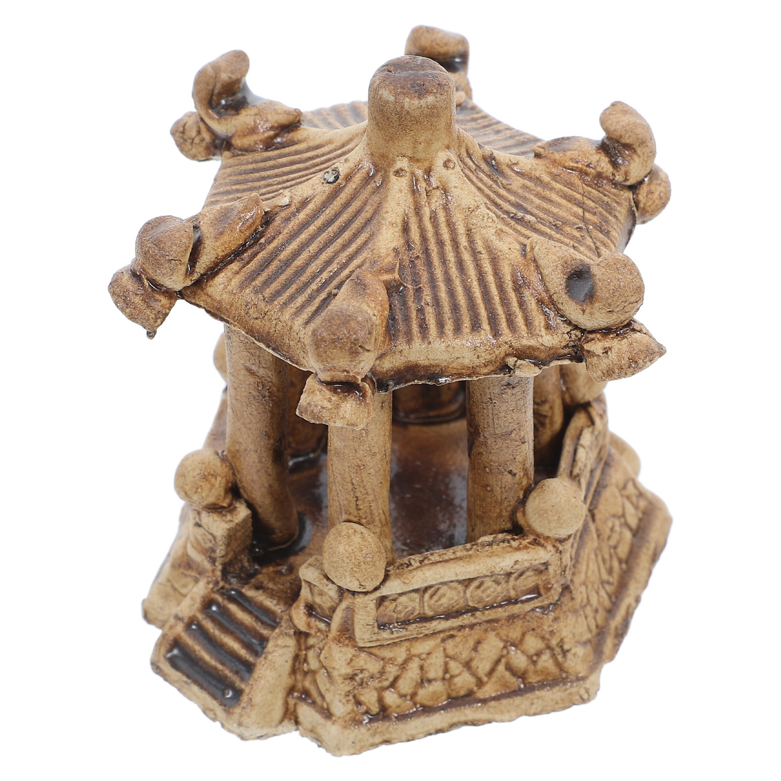 Bonsai Gardener - Handcrafted Ceramic Mini Pagoda Statue Hexagonal