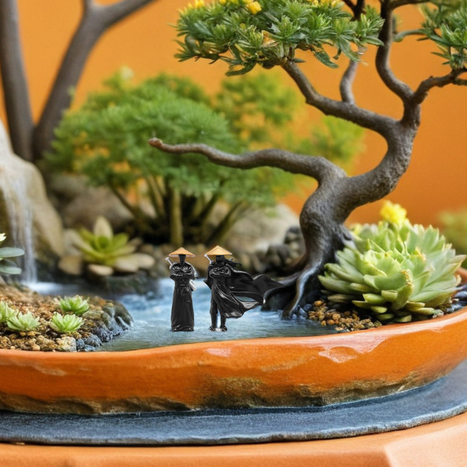 4Pcs Mini Ancient Style Chines – Bonsai Garden Chinese Garden recenzja i cena