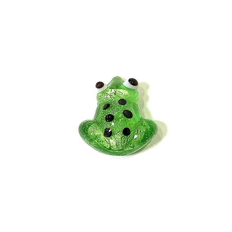 2pcs Mini Glass Frog Figurine  – Bonsai Garden Chinese Garden recenzja i cena