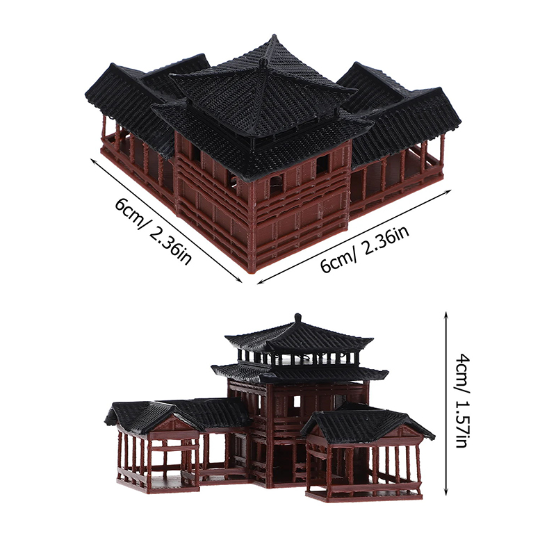 Ancient Building Model Miniatu – Bonsai Garden Chinese Garden recenzja i cena