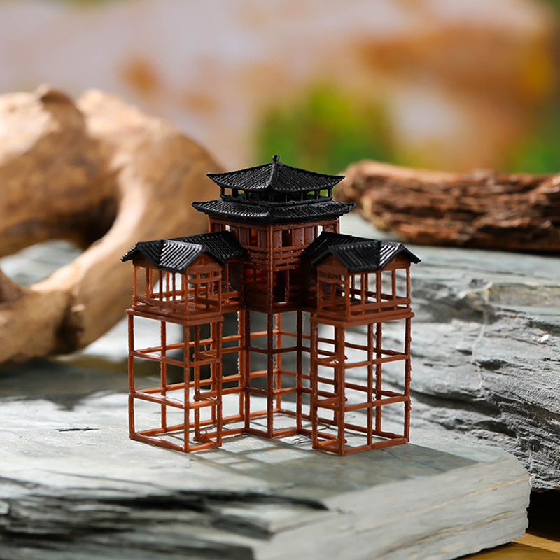 Ancient Building Model Miniatu – Bonsai Garden Chinese Garden recenzja i cena