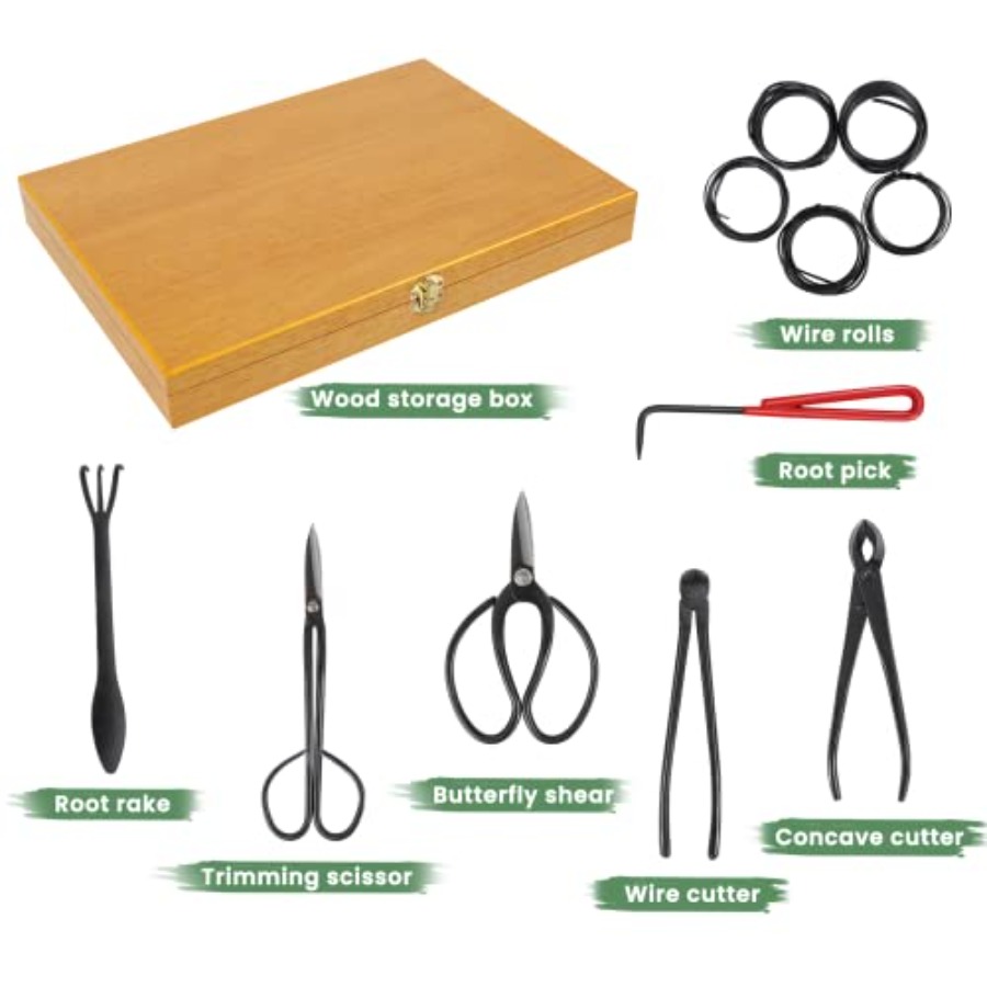Bonsai Tools Set with Wood Box – Bonsai Tool Set recenzja i cena