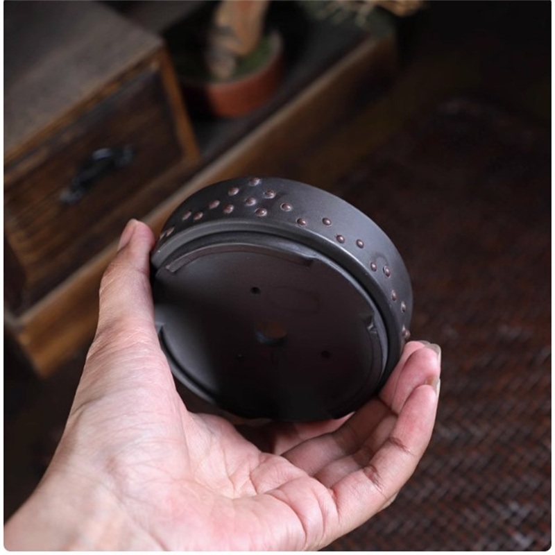 Ceramic Round Bonsai Pot, Drum – Bonsai Garden Chinese Garden recenzja i cena