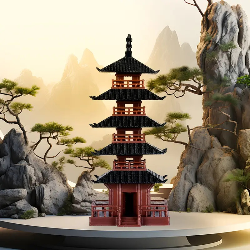 Garden Aquarium Bonsai Decor M – Bonsai Garden Chinese Garden recenzja i cena