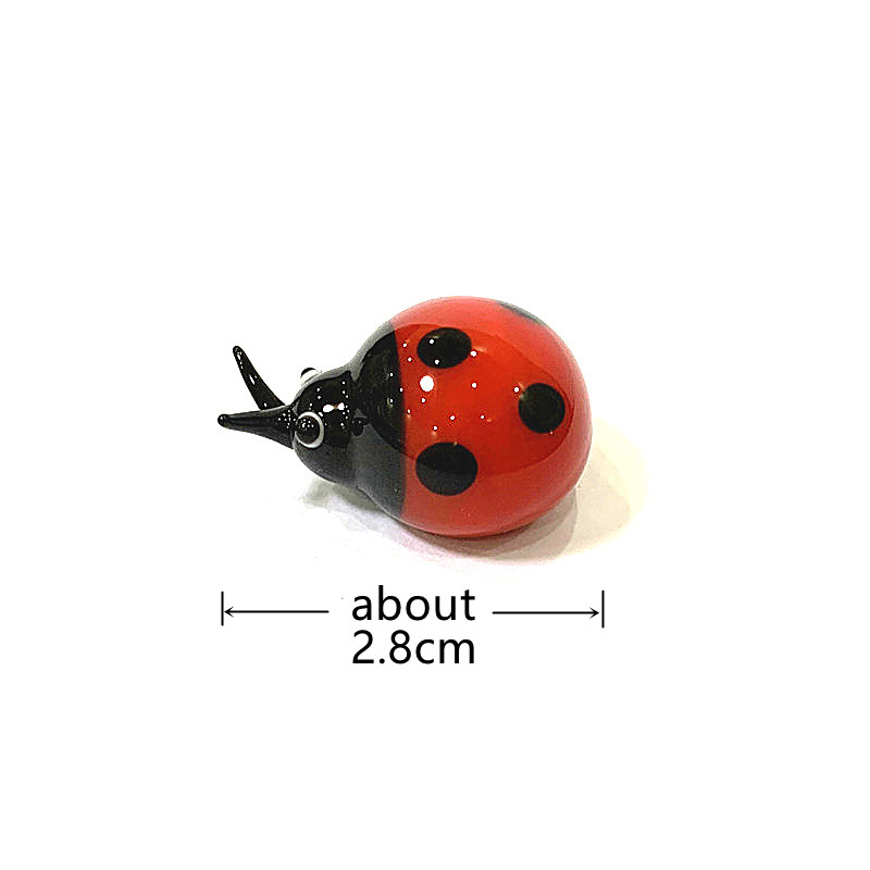 Colorful Mini Glass Ladybug Fi – Bonsai Garden Chinese Garden recenzja i cena