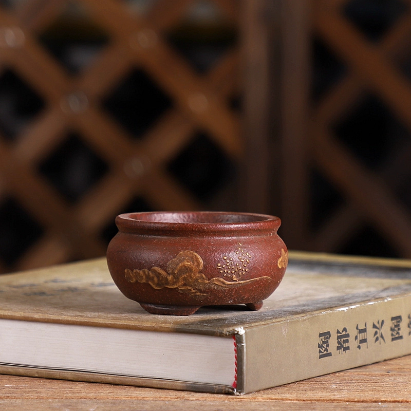 Purple sand Bonsai Pot Traditi – Bonsai Garden Chinese Garden recenzja i cena