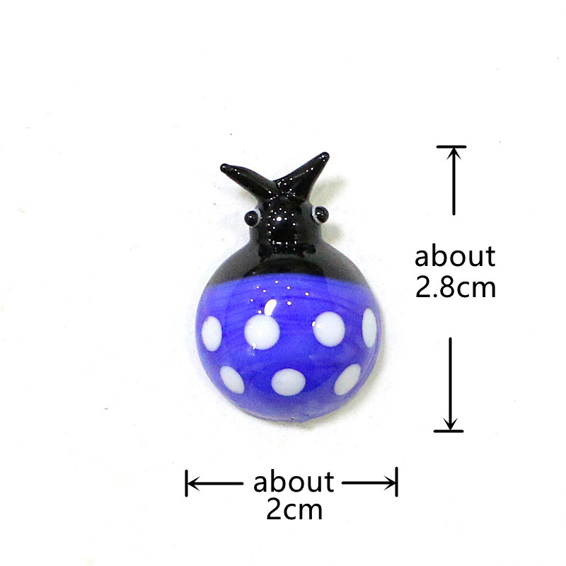 Mini Glass Beetle Ladybug Figu – Bonsai Garden Chinese Garden recenzja i cena