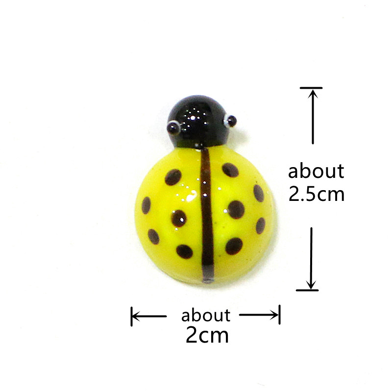 Mini Glass Beetle Ladybug Figu – Bonsai Garden Chinese Garden recenzja i cena