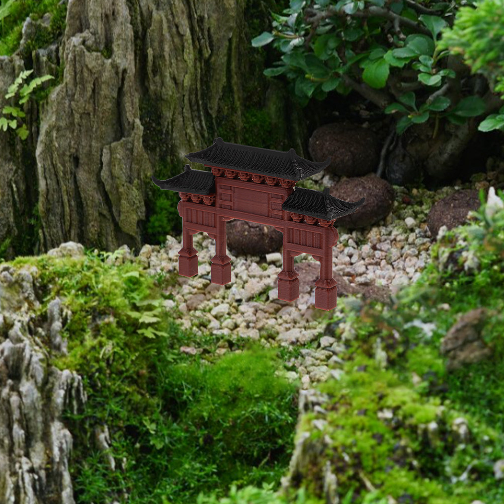 2Pcs Mini Chinese Memorial Gat – Bonsai Garden Chinese Garden recenzja i cena