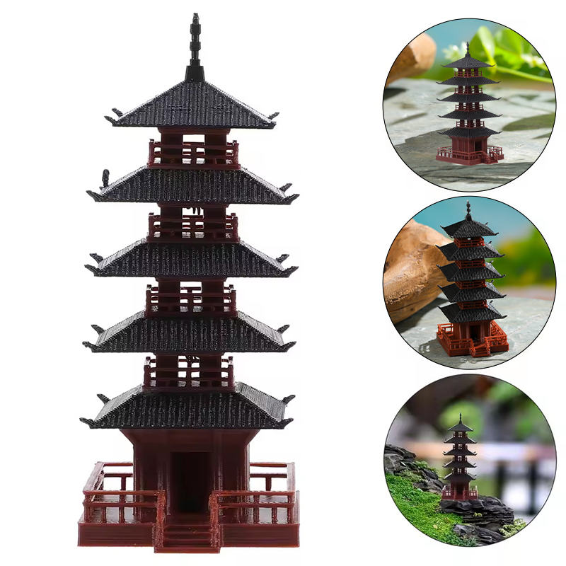 🛒1Pc Mini Pagoda Statue Chines – Bonsai Garden Chinese Garden recenzja i cena